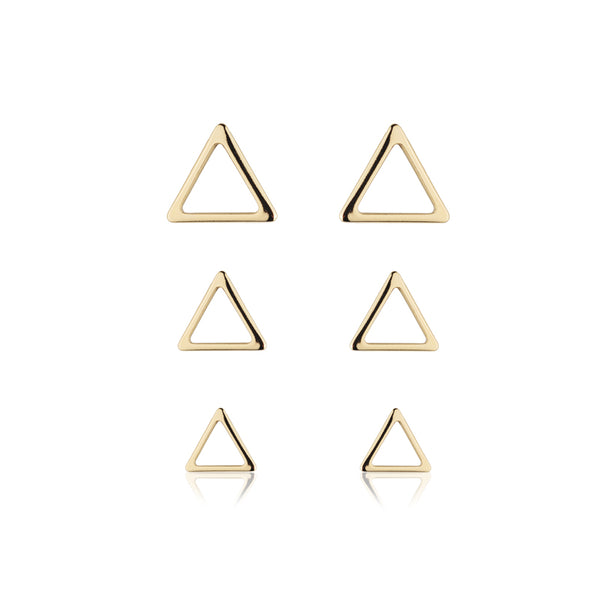 Kit brincos triângulo - BEP 0210