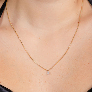 Colar Solitário com Zircônia - COL 0095