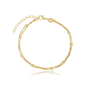 Pulseira Dupla com Esferas - PUL 0154