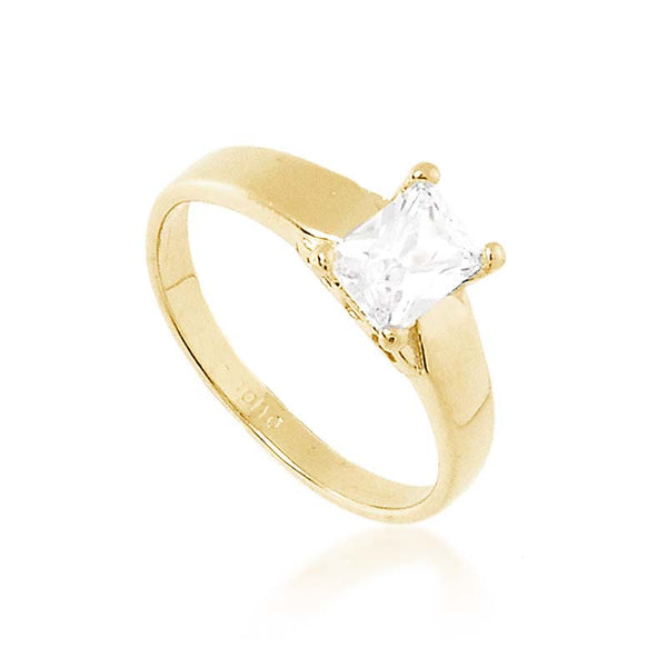 Anel com Pedra Zirconia - ZPE 0001