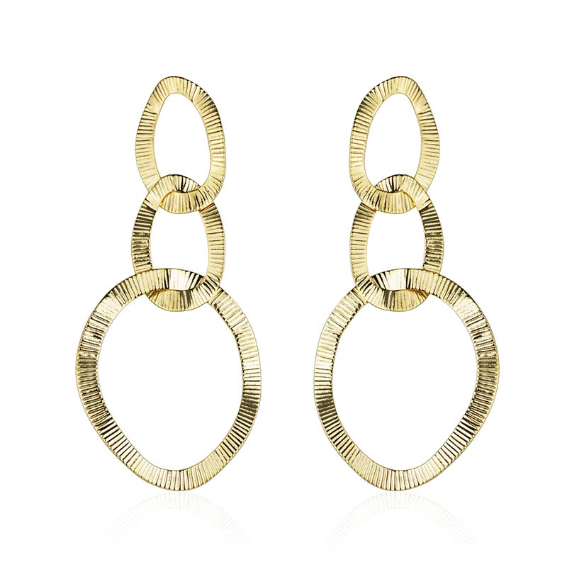 Brinco de 3 Elos Trabalhados - BE 0168