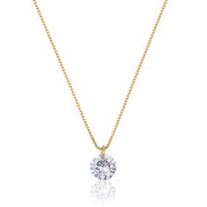 Colar Solitário com Zircônia - COL 0095