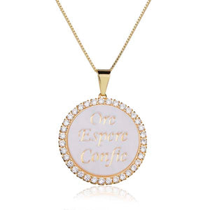 Colar Ore, Espere, Confie - GRE 0067